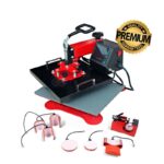 Estampadora Para Sublimación 8 en 1 Plancha 38x38 + 2 Platos + Gorro + 4 Tazas SENKO PREMIUM