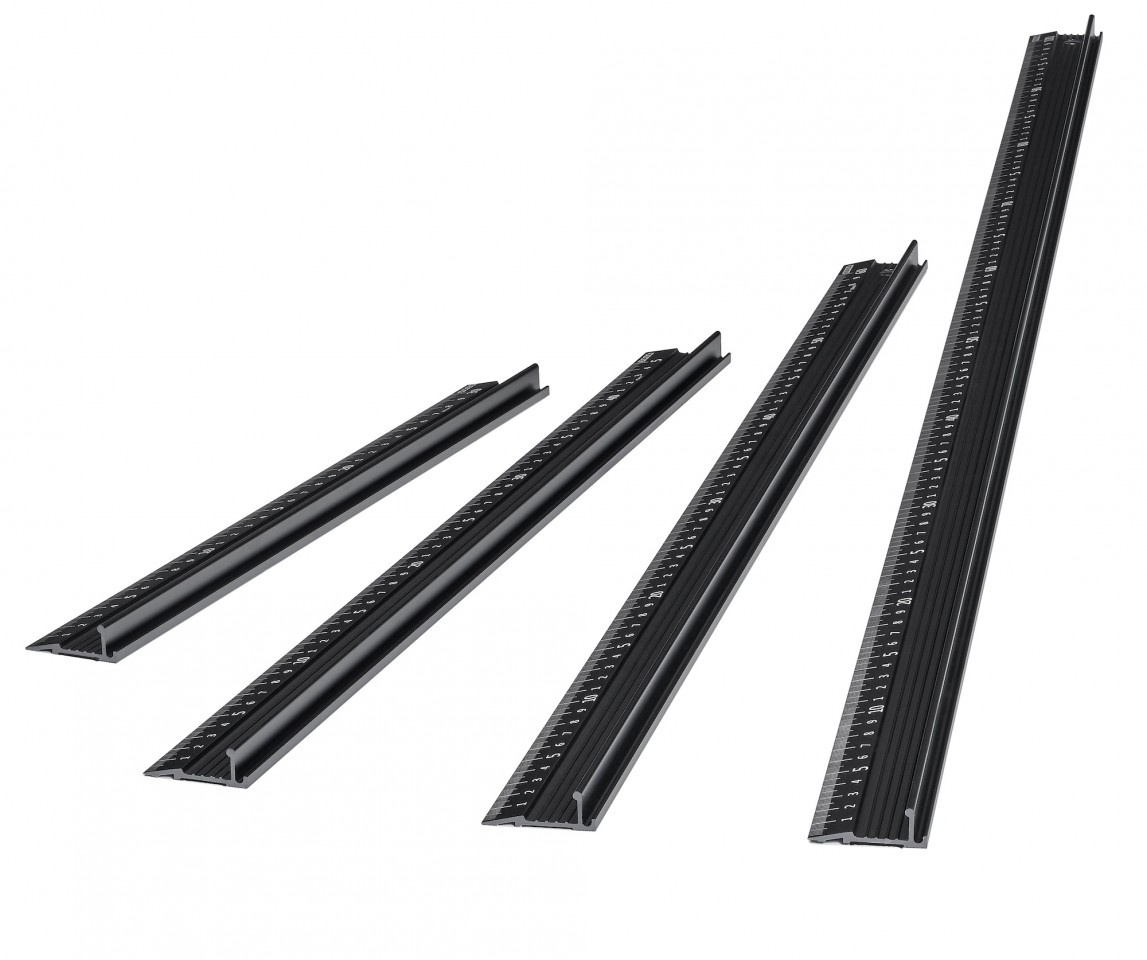 regla 5 Reglas de Corte de Seguridad SCR 300mm - Aluminio - Imagen 1