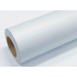 Vinilo Mccal Fibra De Carbono Polimerico - Blanco Mca Ancho 61cm