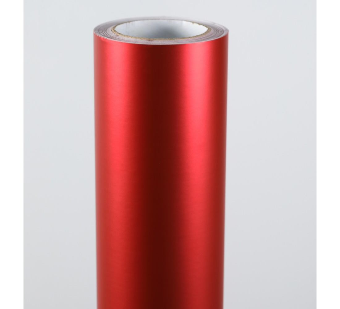 visual Vinilo Arlac Cw Vynil - Chrome Matte Color Red (1601a) - Precio X Mt Lineal - (rollo De 152x30 M) - Imagen 1