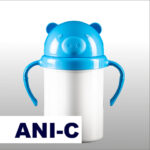 Jarro polymer con pico anti vuelco animal celeste