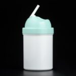 Vaso con tapa y pico color verde linea Polymer