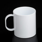 Taza de polímero blanca linea F