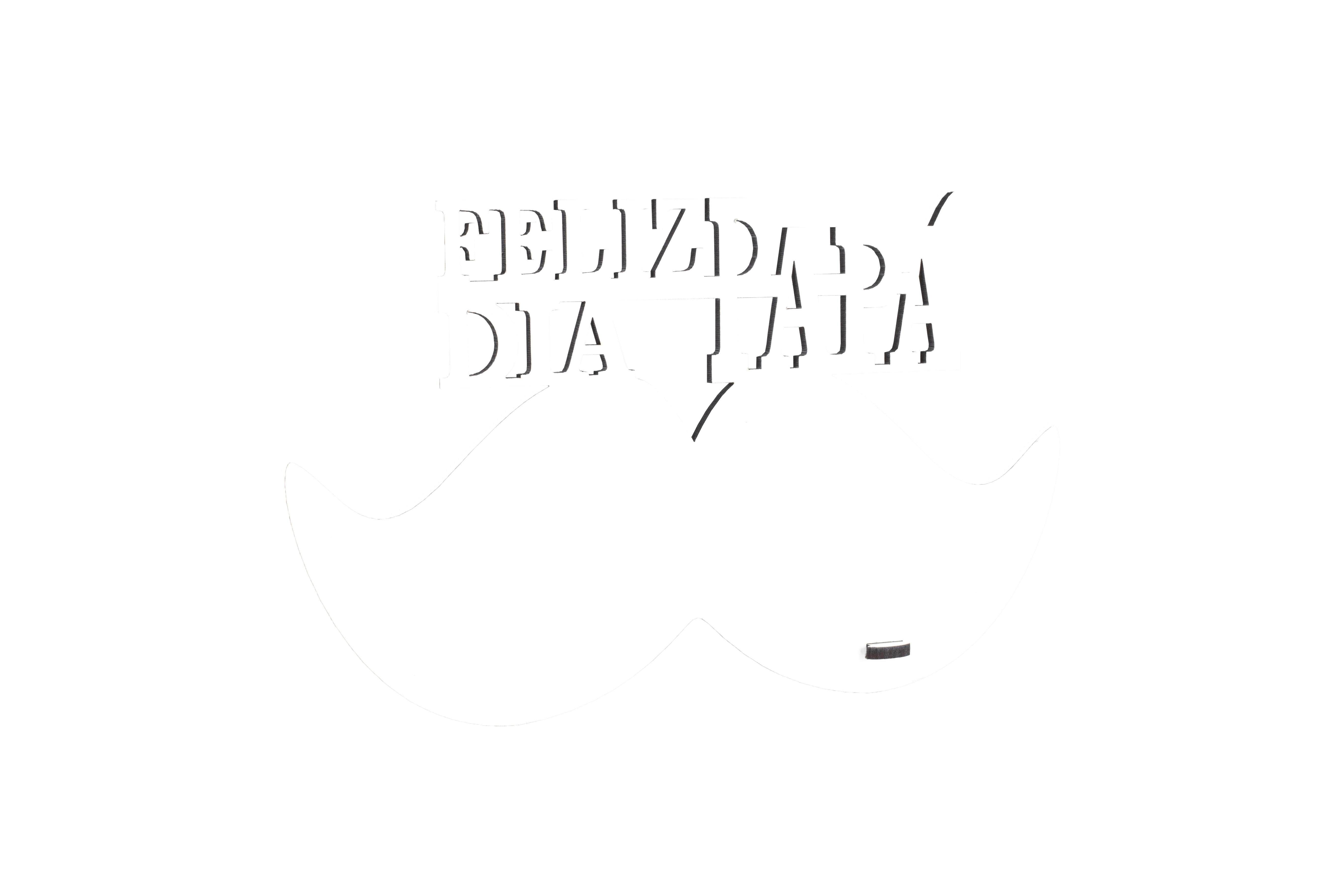 CR118 - PORTA FELIZ DIA PAPA Portaretrato "Feliz día Papa" - 20x12,5cm - Imagen 1