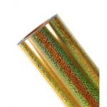 Vinilo Termotransferible Sparkle Dorado X50cm De Ancho