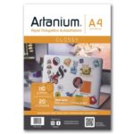 Papel Photo Glossy Autoadhesivo 110gr A4 x20 Hojas