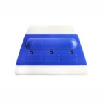 Espatula Plastica Azul Double Side (dos lados) con Goma Blanca - Premium