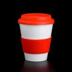 Vaso Térmico Rojo Polymer Mug - Tapa y agarre de silicona